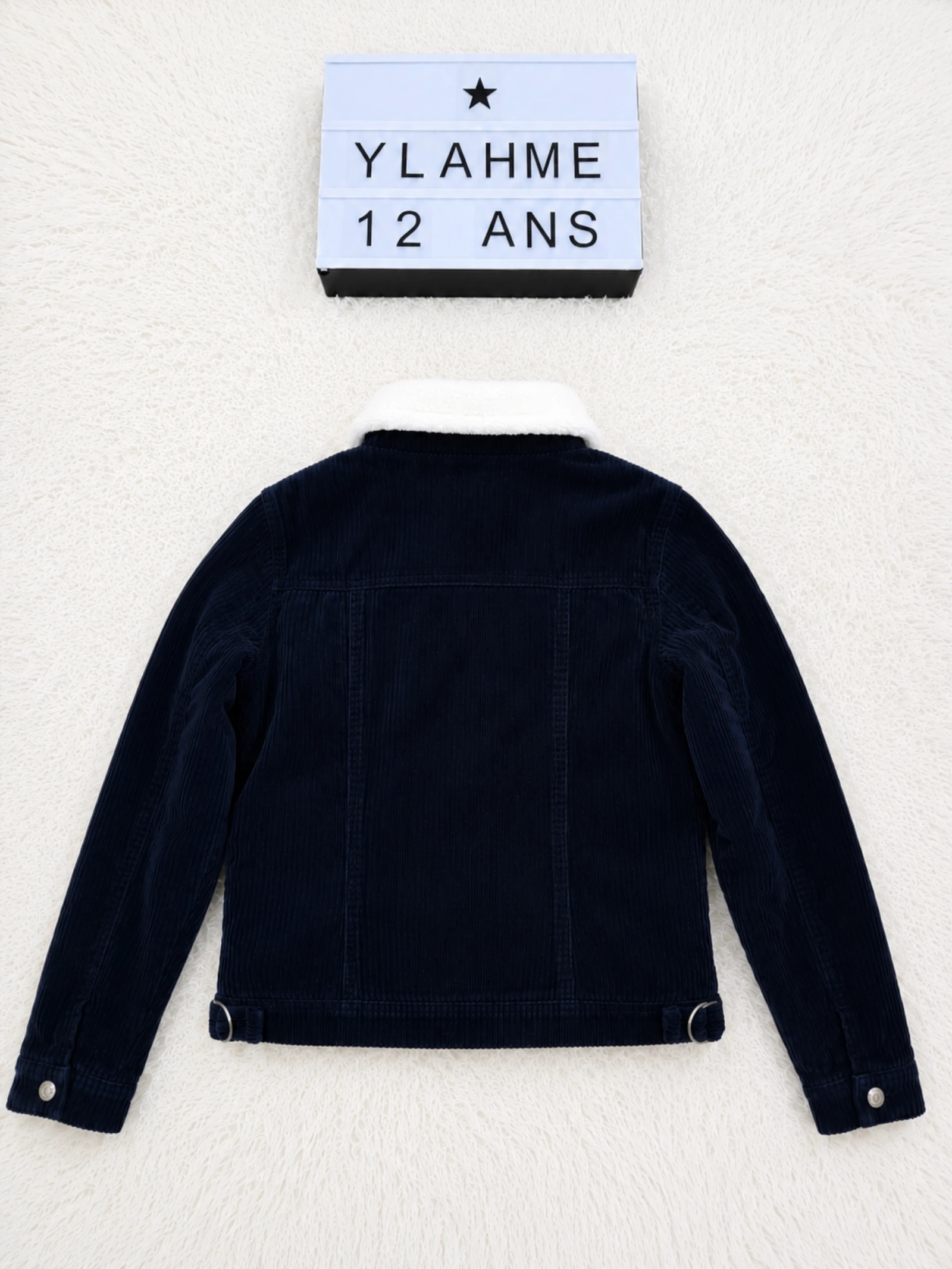 Chipie ribbed velvet jacket lined with sherpa XS 12 years 👒 – photo 8